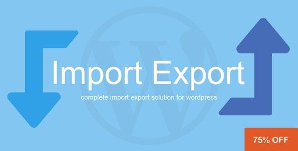 WP Import Export Nulled Free Download