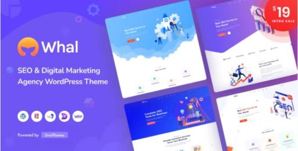 Whal Theme Nulled Digital Marketing & SEO WordPress Theme Free Download