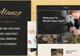 Alanzo Nulled Personal Chef & Catering WordPress Theme Free Download