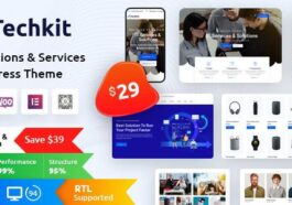 Free Download Techkit – Technology & IT Solutions WordPress Theme Nulled