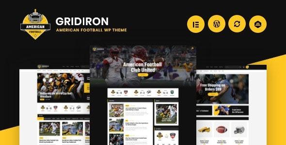 Gridiron Nulled American Football & NFL Superbowl Team WordPress Theme Free Download