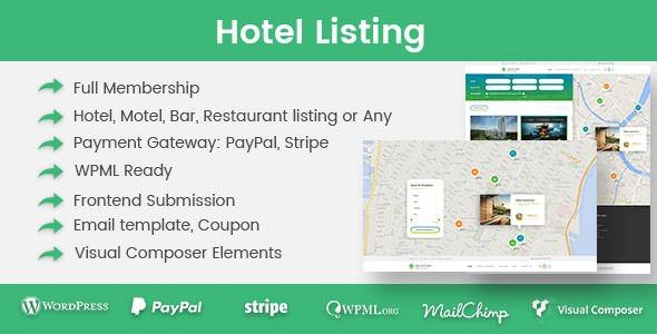 Hotel Listing WordPress Plugin Nulled