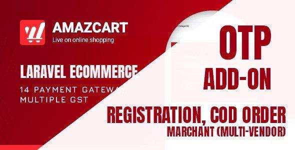 OTP add-on Nulled AmazCart Laravel Ecommerce System CMS Free Download