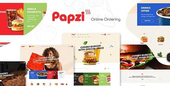 Papzi Nulled Fast Food Restaurant WooCommerce Theme Free download