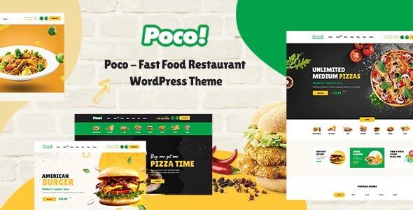 Poco Nulled Fast Food Restaurant WordPress Theme Free Download