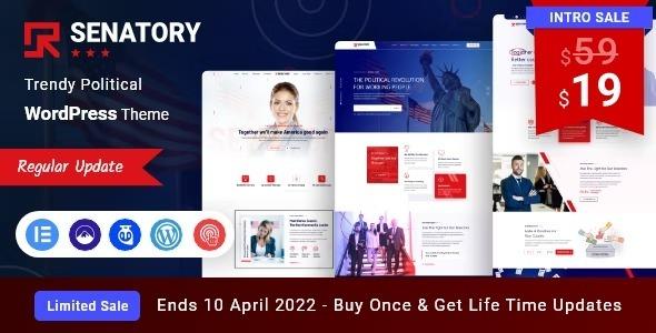 Senatory Nulled Political Candidate WordPress Theme Free Download