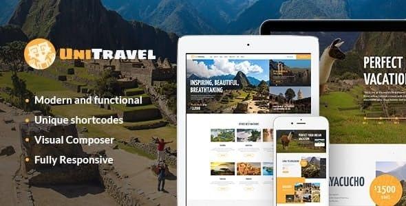 UniTravel Nulled Travel Agency & Tourism Bureau WordPress Theme Free Download