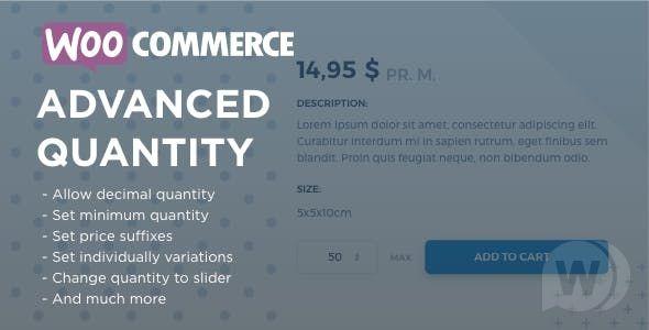 WooCommerce Advanced Quantity Nulled Download