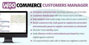 WooCommerce Customers Manager Nulled Free Download