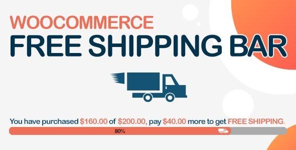 WooCommerce Free Shipping Bar Nulled Increase Average Order Value Free Download