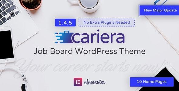 Cariera Job Board WordPress Theme Nulled Free Download