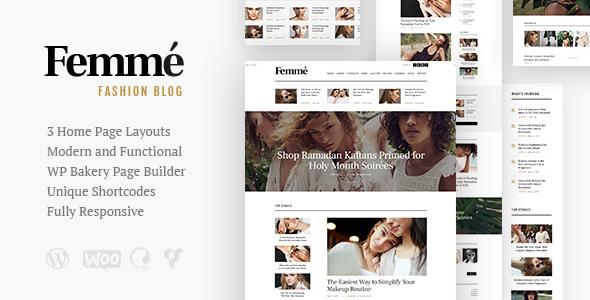 free download Femme - An Online Magazine & Fashion Blog WordPress Theme + RTL nulled