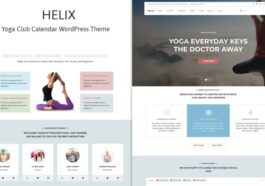 free download Helix – Yoga Club Calendar WordPress Theme nulled