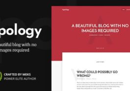 free download Typology Text Based Minimal WordPress Blog Theme nulled