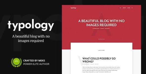 free download Typology Text Based Minimal WordPress Blog Theme nulled