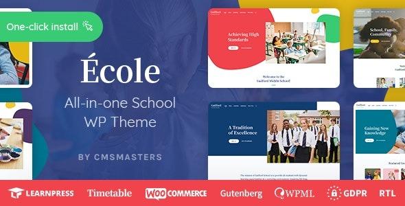 Ecole Nulled Education & School WordPress Theme Free Download