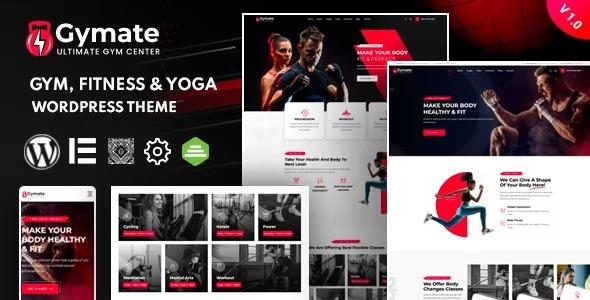 Gymat Fitness and Gym WordPress Theme Nulled