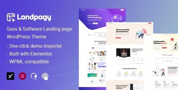 Landpagy Nulled Multipurpose Landing page WordPress Theme Free Download