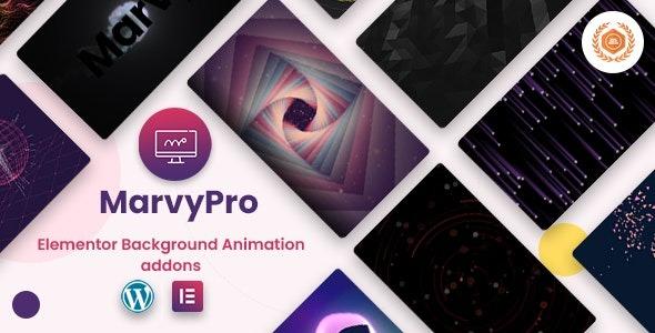 MarvyPro Background Animations for Elementor Nulled