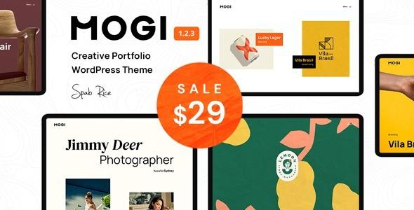 Mogi A Creative Portfolio Agency WordPress Theme Nulled