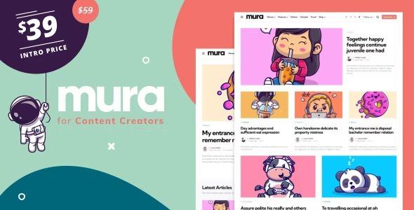 Mura WordPress Theme for Content Creators Nulled Free Download