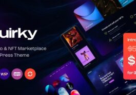 Quirky NFT, Token & Blockchain Marketplace WordPress Theme Nulled