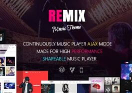 Remix Music and Radio Theme Nulled Free Download