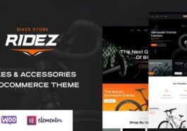 Ridez Bike Shop Elementor WordPress Theme Nulled