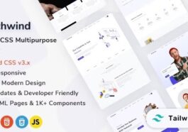 Techwind Tailwind CSS Multipurpose Landing Page Template Nulled