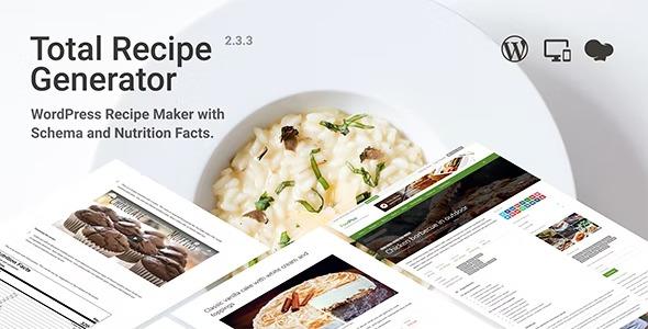 Total Recipe Generator Nulled WordPress Recipe Maker with Schema and Nutrition Facts Gutenberg Block Free Download