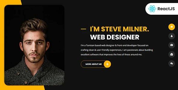 Tunis Personal Portfolio React Template Nulled