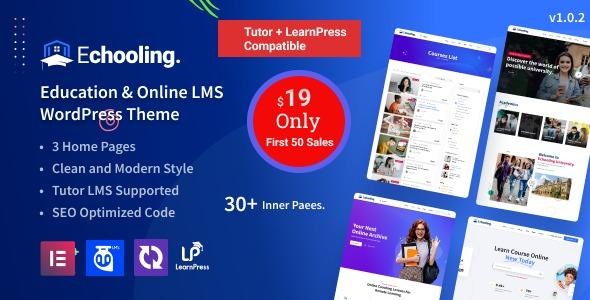 free download Echooling Education WordPress Theme nulled