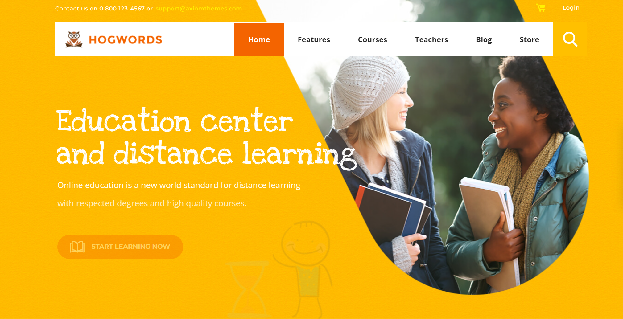 free download Hogwords School, University & Education Center WordPress Theme nulled