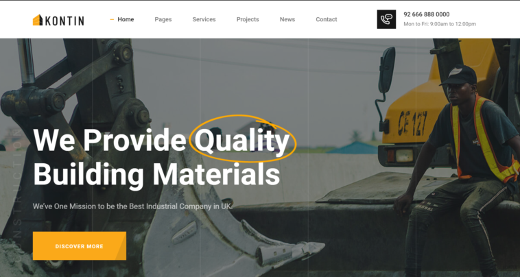 free download Kontin - Industrial & Factory WordPress Theme nulled