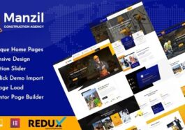 free download Manzil Construction and Building WordPress Theme nulled