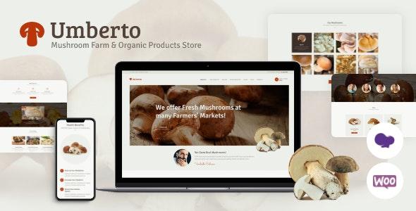 free download Umberto - Mushroom Farm & Organic Products Store WordPress Theme nulled