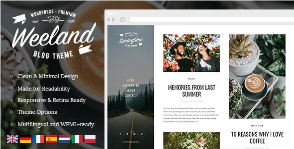 free download Weeland – Masonry Lifestyle WordPress Blog Theme nulled