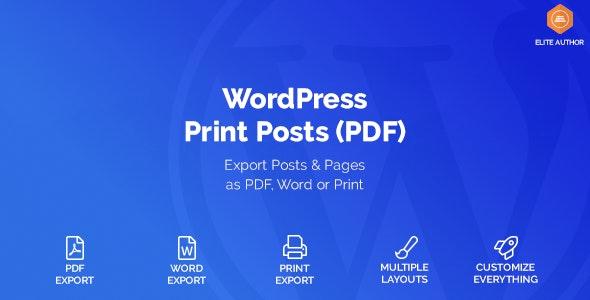 free download WordPress Print Posts & Pages nulled