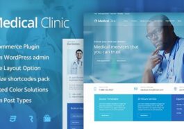 medical Clinic Health and Doctor Medical WordPress Theme Nulled