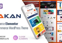 Bakan Nulled eCommerce Elementor WooCommerce WordPress Theme Free Download