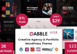 Dabble Creative Agency & Portfolio WordPress Theme Nulled Free Download