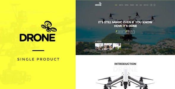 Drone Single Product WordPress Theme Nulled