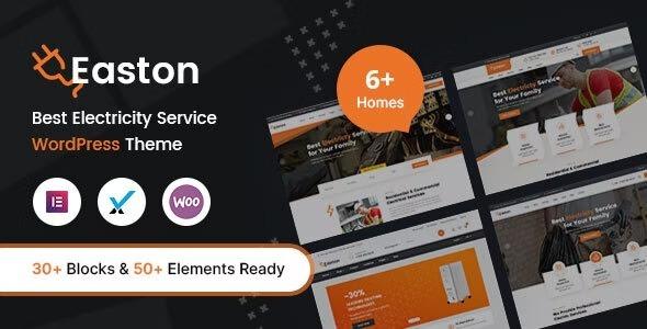 Easton Electricity Services WordPress Theme Nulled