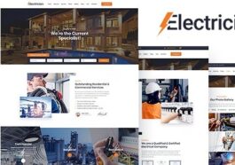 Electrician Electricity Services WordPress Theme Nulled