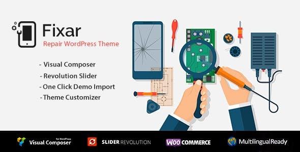 Fixar Nulled Phones & Computer Repair WordPress Theme Free Download