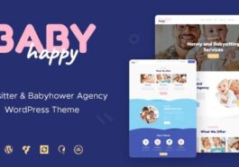 Happy Baby Nulled Nanny & Babysitting Services WordPress Theme Free Download