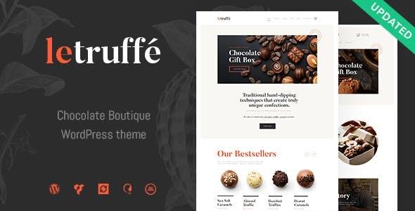 Le Truffe Chocolate Sweets & Candy Store WordPress Theme Nulled