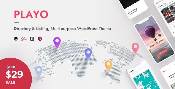 Playo Nulled Directory & Listing, Multi-purpose WordPress Theme Free Download