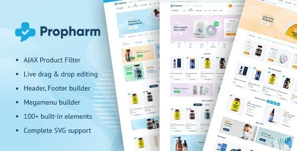 Propharm Pharmacy & Medical WordPress WooCommerce Theme Nulled