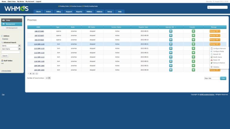 Proxmox VE VPS For WHMCS Nulled